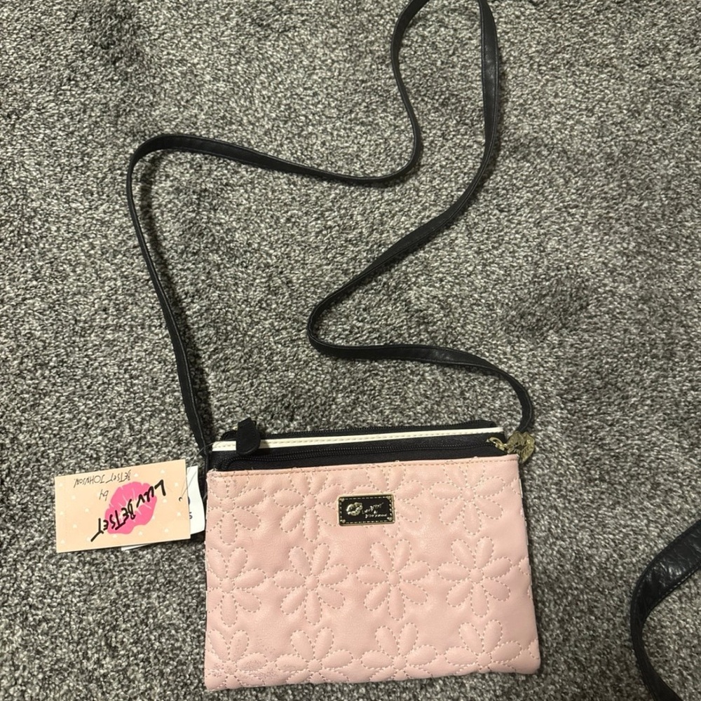 Pink Betsy Johnson Crossbody Bag